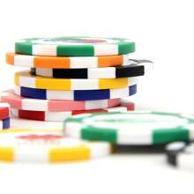 1 pezzo/5 pezzi/10 pezzi Fiches da poker personalizzate in cinque colori, stampate con il tuo testo e foto personalizzati su entrambi i lati, utilizzabili su entrambi i lati, accessori per feste e giochi di carte, set per drink o gettoni bar, addio al celibato, San Valentino, decorazioni per San Valentino, regali per compleanni, lauree, vita lenta estiva