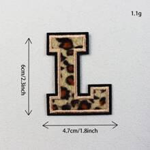 (A-Z) Leopard Letter Patches On Chenille Iron, Alphabet Patches On Alphabet Embroidered Clothing, Dresses, Hats, Jeans, Shoe Bags, DIY Supplies, Leopard,Grandma Mother's Day Gift,Mother's Day