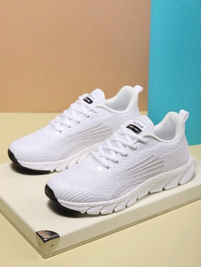 Couple's Outdoor Walking Jogger Sneakers, Breathable & Non-Slip, Suitable For All Seasons