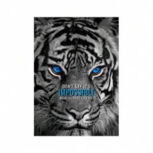 1pc Wall Arts Posters Modern Quotes Animals Inspirational Phrases Poster Printing Inspirational Words Wall Art Canvas Painting Tiger Lion Leopard Eagle Office Decoration Home Decoration Canvas Art, Frameless - Multicolor - View 29