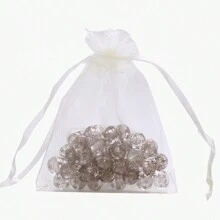 10/50/100 pièces Sacs cadeaux en organza, sacs pour cadeaux de mariage, taille 7*9cm, fournitures d'emballage cadeaux pour les fêtes, événements et fêtes, maison et vie, fournitures pour fêtes de mariage, pochettes cadeaux de centre de table, sacs d'emballage de cuisson, sacs d'emballage de cadeaux de bijoux, sacs à mailles pour cadeaux d'événements et de fêtes, convenant pour divers festivals, célébrations, fêtes en plein air, toutes les saisons, sacs anti-insectes pour fruits, retour à l'école, Saint-Valentin