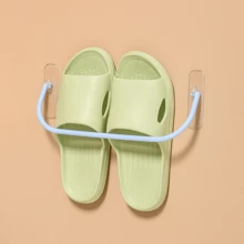 1 pieza Estantería multiusos para zapatos, sin necesidad de taladrar, estantería para zapatillas de baño, toallas, organizador de almacenamiento de zapatos - Color aleatorio/1 pieza - Ver 1