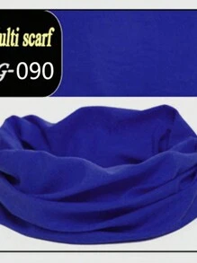 1pc Black Cycling Face Mask Unisex Outdoor Motorcycle Fishing Sunscreen Ice Silk Neck Gaiter Mask