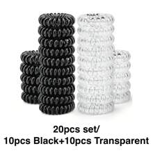 10/20 Pcs Spiral Hair Ties Spiral Hair Ties For Women Ponytail Holder Spiral Rubber Band For Hair Spring Rubber Band Ponytail Holders Hair Elastics Hair Rubber Bands Scrunchies Hair Rope Elastic Hair Tie