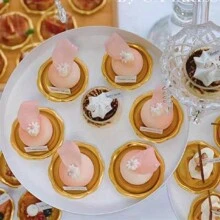 10pcs Mini Gold And Silver Cake Stands, Mousse Dessert Stands For Pastries And Cake Display - Multicolor - View 2