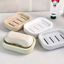 Porte-savon en plastique, boîte à savon, porte-savon à double couche pour la douche, la salle de bain ou la cuisine, étui à savon de voyage portable, décoration de salle de bain d'été