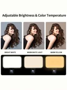 Luz de relleno LED para selfie, Luz de relleno LED para teléfono, Luz de relleno portátil de 3 modos de iluminación, Mini luz de relleno portátil con clip, Para maquillaje, transmisión en vivo, conferencia de Zoom, luz recargable con clip para video/fotos para teléfono y cámara