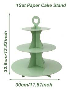 1Pc 3 Tier Solid Color Cupcake Display Stand, Food Display Rack, Dessert Rack,Kitchen Dining Table Decor,Party Desktop Decor,Birthday Party Supplies,Party Favors,Perfect For Rustic Weddings,Bridal Shower,Birthdays, Babyshower, Ceremony,Holidays, Picnics