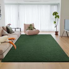 Large Area Rugs For Bedroom Living Room,  Solid Fluffy Super Soft Memory-Foam Furry Bedside Carpets, Modern Indoor Floor Rug Aesthetic Minimalist Rug For Kids Girls Boys Home Decor - Green Leaves - View 9