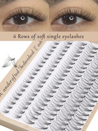 Kit extensii gene personale 120 buc, gene mixte C Curl de 8-13 mm, grosime moale ușoară DIY 0,07 mm, potrivit pentru extensii de gene cu aspect natural, gene mixte, gene individuale, gene, gene false