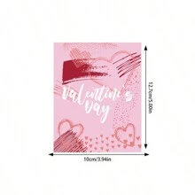 12 件情人节酒瓶粉色贴纸标签，情人节快乐瓶贴，适用于情人节派对装饰，返校情人节