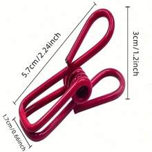 Windproof Clothing Drying Clips - Colorful Mini Clips For Household Use, Convenient Plastic-Coated, Underwear & Sock Fixer, Stationery & Sealing Clip - Perfect For Online Shopping