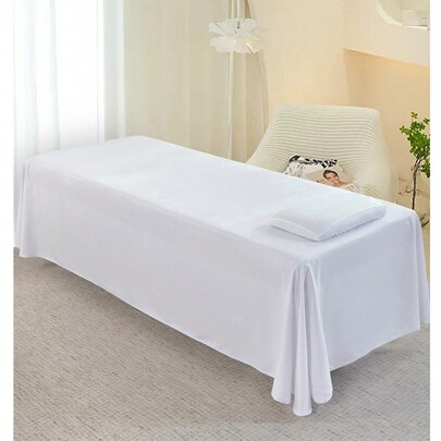 TOEDO Lençol de cama sólido para salão de beleza, massagem, spa, capa de cama de massagem amiga da pele com furo 120*230 cm