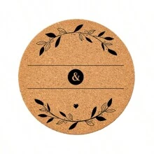10/20/30/50 STUKS 3,54 inch (9 cm) Gepersonaliseerde kurken onderzetter, aangepaste bulk huwelijksgunsten voor gasten, bruidsdouchegeschenk, feestgunsten, zakelijke promotionele artikelen