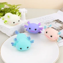 Stretchable And Squeezable Axolotl Toys - Cute Fish Stress - Relieving Soft Animal Toys - Birthday, Easter, Office Gifts