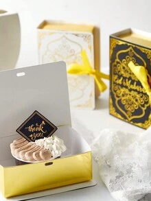 1pc Mubarak Chocolate Candy Gift Box, Islamic Holiday Eid Festival Party Supplies - Multicolor - View 2