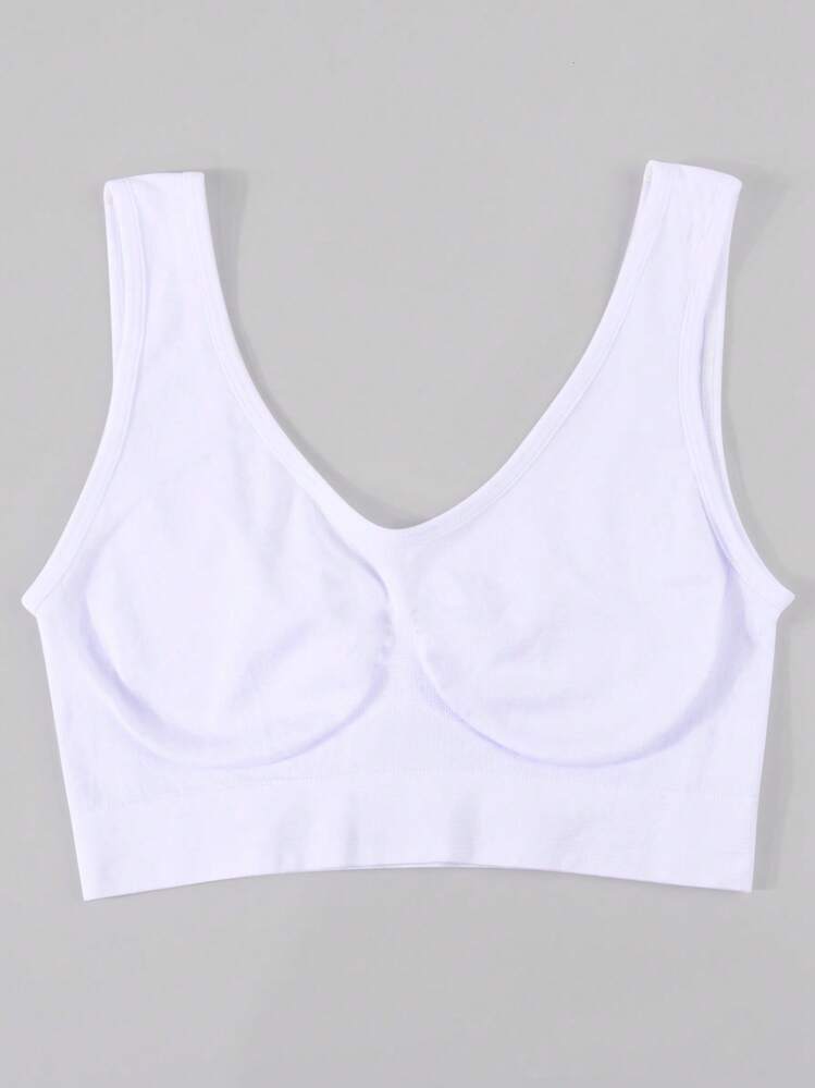 Set de 3 sujetadores deportivos sin costuras y cómodos de una sola capa para mujeres - Multicolor - Ver 6