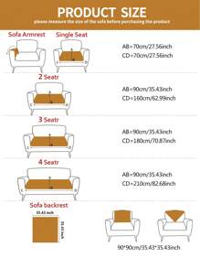 1 件简约风格柔软羊毛沙发套，4 季防滑宠物友好型沙发套，适用于卧室、客厅、办公室