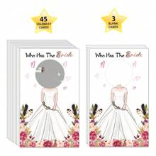 48 Who's The Bride Fun Scratch Cards, Fun Game Scratch Cards, Wedding Party Game Cards, Fun Game Cards For Bachelorette Party, Fun Party Game Cards - Multicolor - View 4