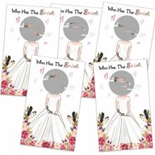 48 Who's The Bride Fun Scratch Cards, Fun Game Scratch Cards, Wedding Party Game Cards, Fun Game Cards For Bachelorette Party, Fun Party Game Cards - Multicolor - View 5