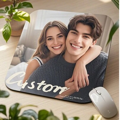 Customize Your Own Mouse Pad Using Image Design, Suitable For Anime, Gaming And Portable Desktops. Ideal For Office, Advertising, Computer Work, Gaming, Christmas And Thanksgiving Gifts. Back To School,Office Decor