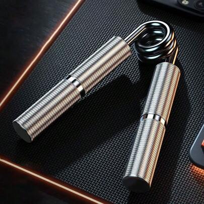 1 件握力训练器，手握力器，前臂力量训练器金属手部锻炼器防滑腕部锻炼器男女训练恢复健身房配件，运动，健身，家庭锻炼