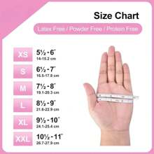 100只粉色丁腈一次性手套，耐用舒适，适用于厨房、染发、美容院等场所。防水、防静电、持久耐用，也可用于浴室和家居用品。 - 淺粉色 - 查看 4