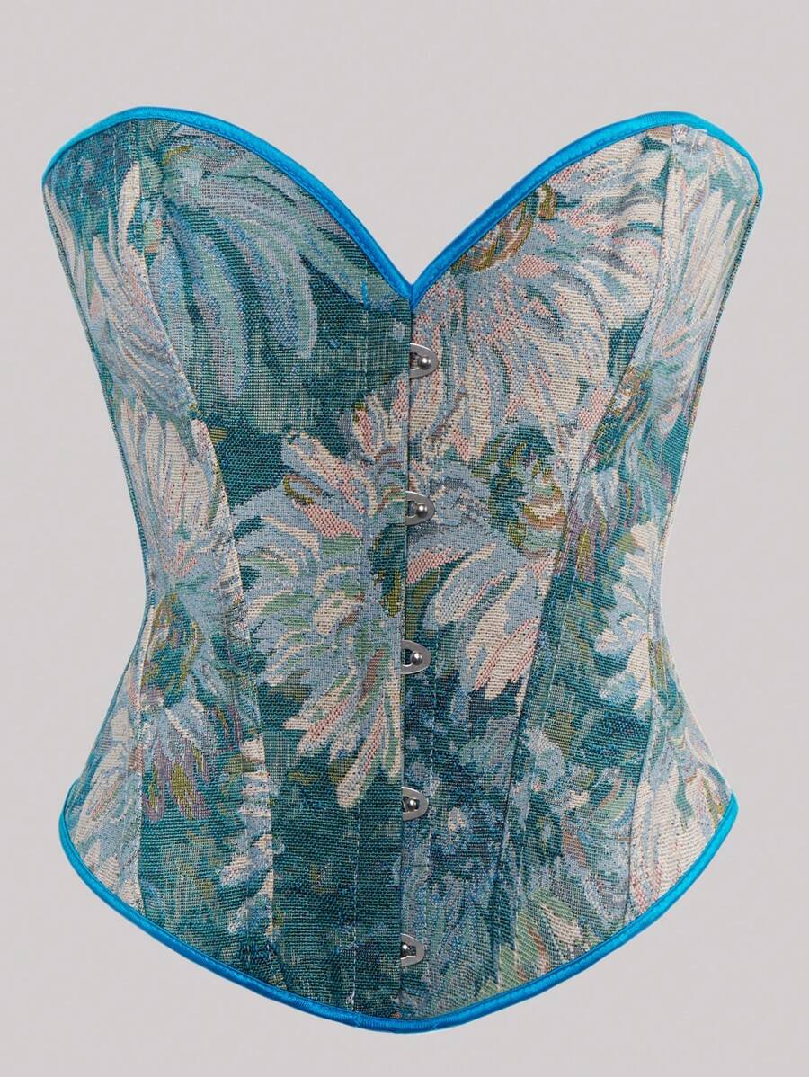 Top sin tirantes de moda para mujeres, elegante encaje estilo europeo y americano, corsé sexy ajustado, top de uso diario