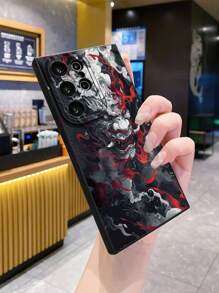 1PC Dragon Head Shockproof Phone Case Compatible With Iphone/Galaxy/Infinix/Redmi/OPPO/VIVO//Realme - Black - View 4
