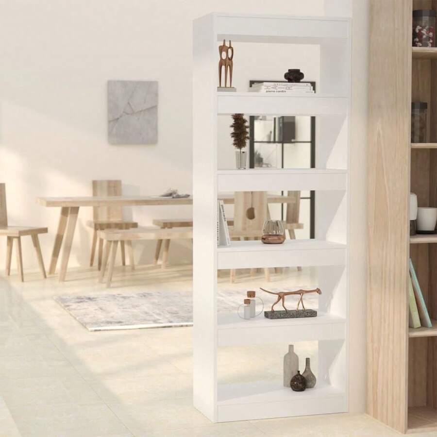 VidaXL Bookcase/Room Divider White 60x30x166 Cm Wood