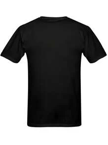 Happy Mardi Gras Funny Mardi Men's Summer T-Shirt, Comfortable - Breathable, Soft, Slightly Stretching, Casual Street Style Hip Hop T-Shirt Short 100% Cotton Individuality Sleeve Printed Unisex Top - Black - View 3