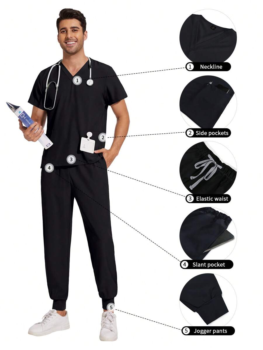 Operating Room Scrubs Uniforms Hospital Doctor Working Clothes Dental Clinic Nurse Surgery Suit Pet Grooming Veterinary Workwear