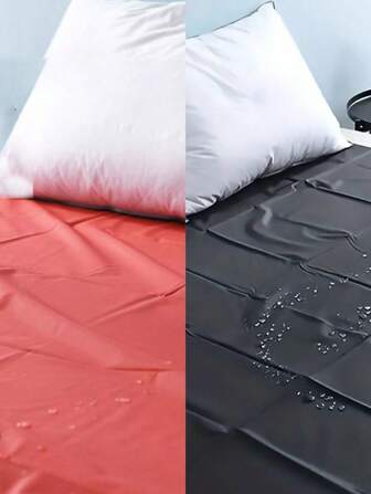 2 lenzuola impermeabili per adulti, lenzuola antidisordine in PVC per adulti, coprimaterassi impermeabili multifunzionali, adatti per i giochi caotici di coppia e per proteggere il letto, lavabili a mano, in materiale non tessuto, di colore uniforme, in stile da festa, adatti per uso adulto.