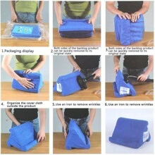 2024 IPad Laptop Holder Tablet Multi-Angle Pillow Lap Stand Phone Cushion WINE - Blue - View 6