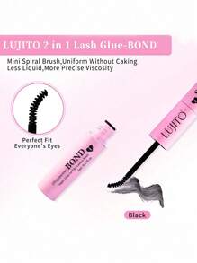 LUJITO Lash Bond & Seal Set, 10ml Individual Lashes Glue And Seal, Eyelashes Applicator, 2 In1 Cluster Bond And Seal, Glue For Cluster Lashes, Tweezers, Bond For Clusters, Lashes Clusters Tools,Eyelash Extension Tool,Lashes Tool Set, Lashes Glue, Eyelashes Glue, Cluster Lashes Glue