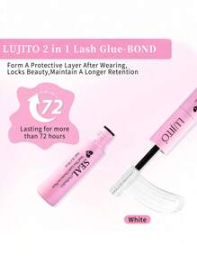 LUJITO Lash Bond & Seal Set, 10ml Individual Lashes Glue And Seal, Eyelashes Applicator, 2 In1 Cluster Bond And Seal, Glue For Cluster Lashes, Tweezers, Bond For Clusters, Lashes Clusters Tools,Eyelash Extension Tool,Lashes Tool Set, Lashes Glue, Eyelashes Glue, Cluster Lashes Glue