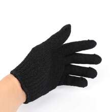 3X Pair Heat Resistant Gloves Curling Protective Heat Proof For Hair Straightener Using - Black - View 8