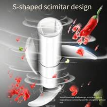 Stainless Steel Garlic Cutter, Manual Pressed Chopper, Mini Dicer Food Chopper For Mincing Garlic Onion Potato Peppers - Silver - View 5