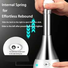 Stainless Steel Garlic Cutter, Manual Pressed Chopper, Mini Dicer Food Chopper For Mincing Garlic Onion Potato Peppers - Silver - View 6