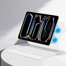 Keyboard Case For IPad Pro 13 Inch (M4) 2024 Backlight Magnetic Magic Keyboards Folio Cover With Multi-Touch Trackpad Wireless A2925 A2926 A3007 Pro13 Tablet - White - View 9