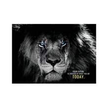1pc Wall Arts Posters Modern Quotes Animals Inspirational Phrases Poster Printing Inspirational Words Wall Art Canvas Painting Tiger Lion Leopard Eagle Office Decoration Home Decoration Canvas Art, Frameless - Multicolor - View 16