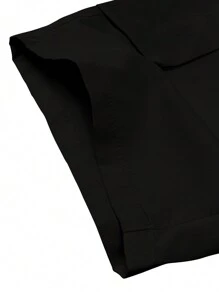 3 件套男士休闲工装 3/4 裤，夏季抽绳腰大口袋字母贴片设计运动长裤 - 彩色 - 查看 8