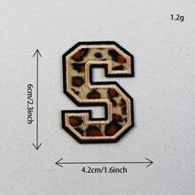 (A-Z) Leopard Letter Patches On Chenille Iron, Alphabet Patches On Alphabet Embroidered Clothing, Dresses, Hats, Jeans, Shoe Bags, DIY Supplies, Leopard,Grandma Mother's Day Gift,Mother's Day