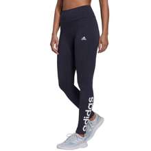 Adidas Essentials High-W Logo W H07781 Leggings - Navy Blue - View 2