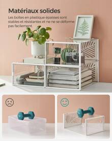 SONGMICS Shoe Boxes - trắng - Xem 7
