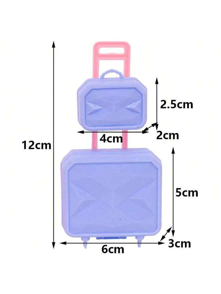 BOXOB Set De Ropa Para Muñecas – Vestido Azul, Sombrero Y Bolso Bandolera, Estilo Elegante, Accesorios Premium