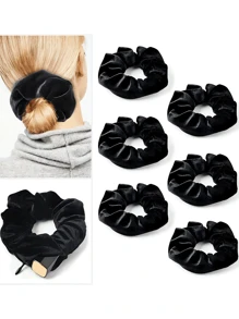 Essential Vacation Large Capacity Portable Accessories,Multi-Functional Hair Tie Storage Pouch - Portable Money Hider & Organizer, Non-Waterproof, Zippered Scrunchie Elastic Hair Tie With Secret Pocket For Keys, Cash, Headset, Accessory Storage