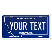 个性化和定制 50 个州的车牌，添加您的定制文本信息徽标，适用于汽车、轻便摩托车、摩托车和自行车的定制车牌。高品质铝制车牌防水防褪色，6x12 英寸，是送给他、她、男朋友、女朋友、爸爸、妈妈、家人、朋友、儿子、女儿、孩子、周年纪念、生日、乔迁、毕业典礼、厨房、餐厅、卧室、办公室、客厅、家庭、花园、茶室的理想礼物 - 彩色 - 查看 37