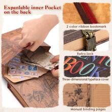 OUR ADVENTURE BOOK Ein Abenteuerbuch, Scrapbook-Fotoalbum im Retro-Stil, geprägter Briefumschlag, Reisetagebuch, Scrapbook-Set für Paare, Erinnerungsbuch für Jahrestage, Hochzeiten, Geschenke zum Valentinstag