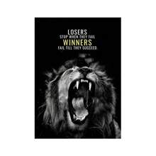 1pc Wall Arts Posters Modern Quotes Animals Inspirational Phrases Poster Printing Inspirational Words Wall Art Canvas Painting Tiger Lion Leopard Eagle Office Decoration Home Decoration Canvas Art, Frameless - Multicolor - View 79